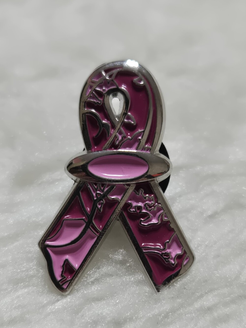 Oakley Pink Breast Cancer RARE Awareness Ribbon Pin GUC